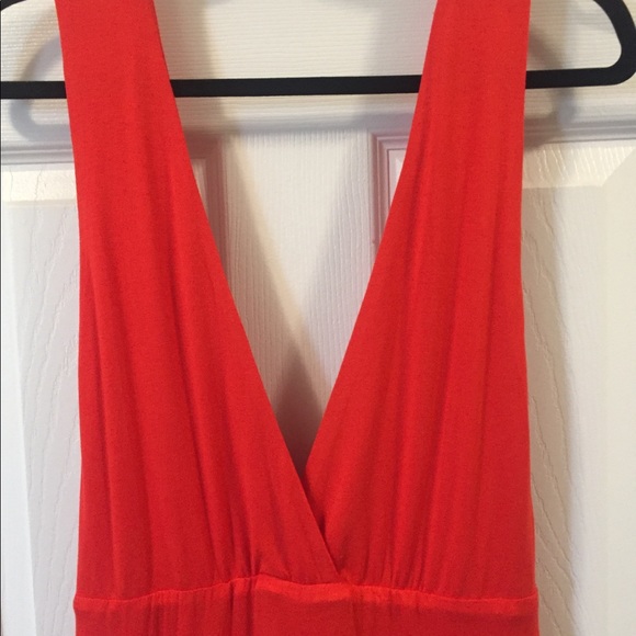 Red Deep V Dress - Picture 7 of 10